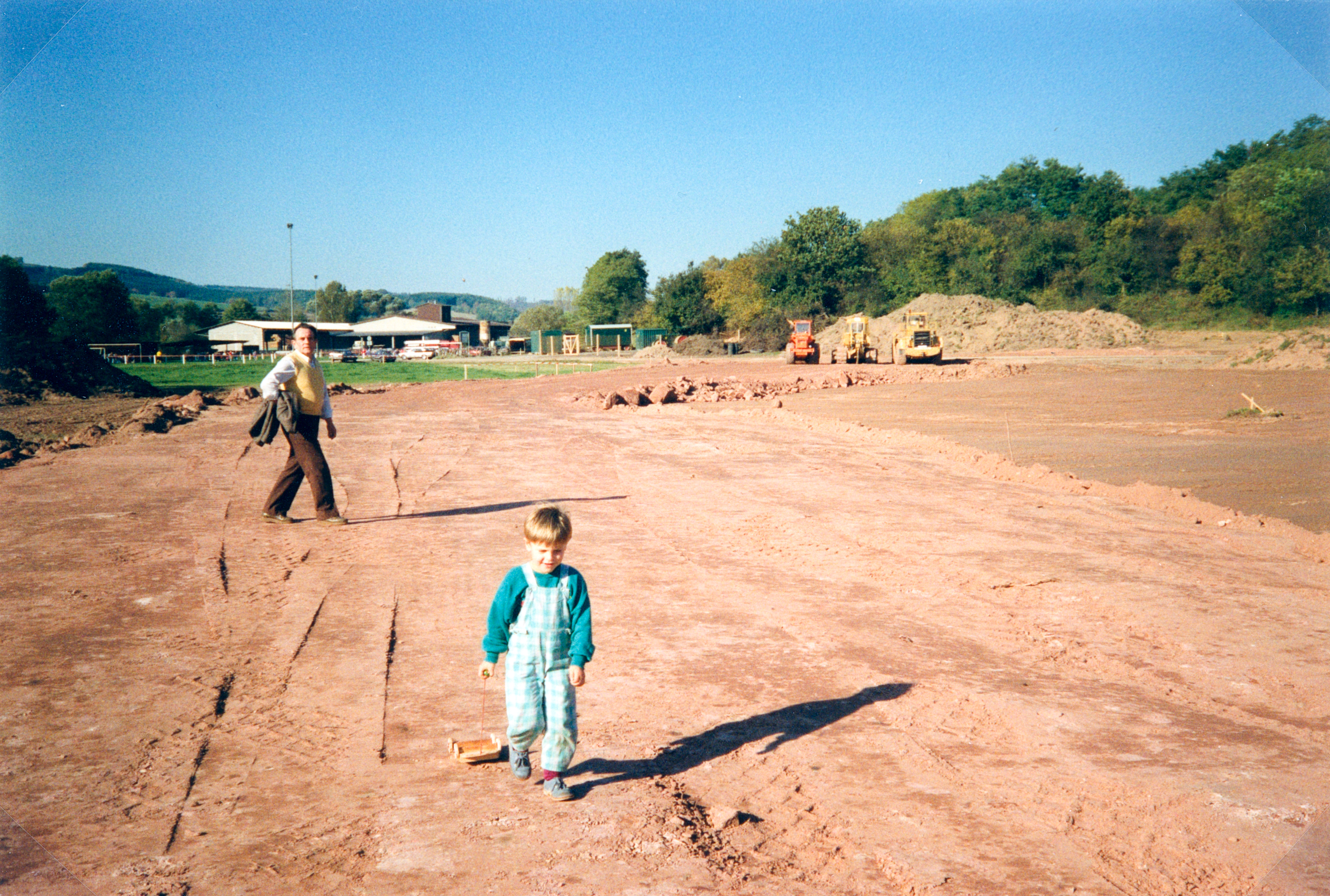 Bau der Kläranlage 22. Oktober 1989